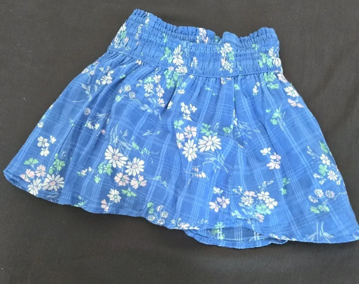 Blue floral skort